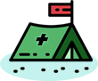 medical camps cartoon logo
