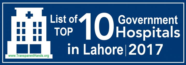 List of Top 10 Government Hospitals in Lahore