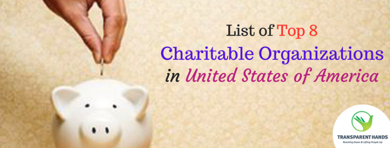 List of Top 8 Charitable Organizations in United States of America