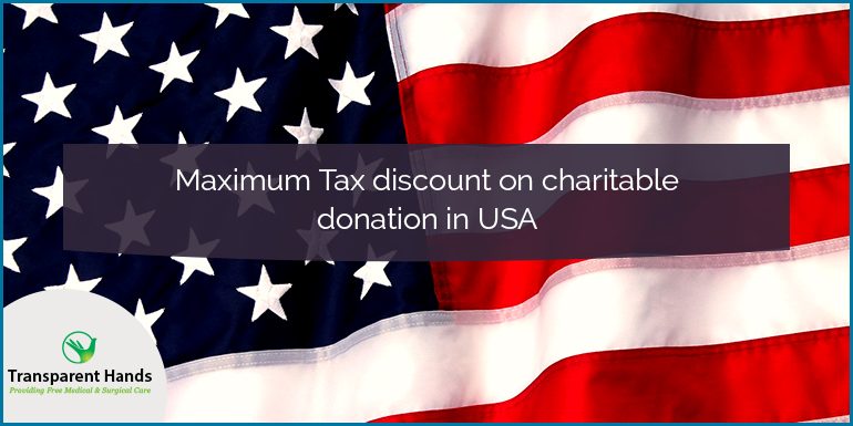 Maximum Tax Discount on Charitable Donation in USA